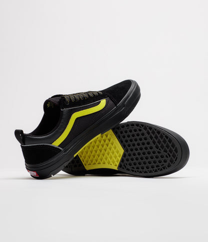 Vans Skate Old Skool Wafflecup Shoes - Reflective Black / Lime
