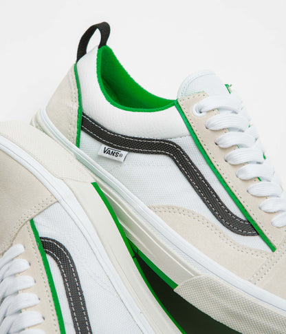 Vans Skate Old Skool Wafflecup Shoes - White / Green