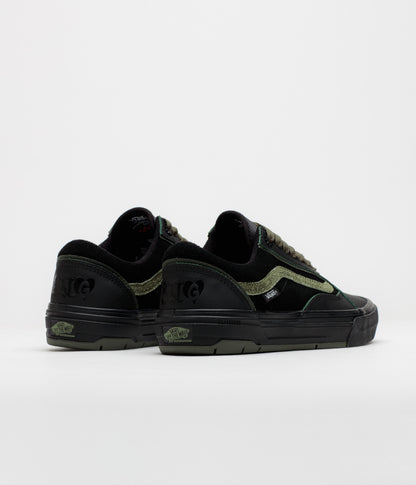 Vans Skate Old Skool Wafflecup Shoes - Willow Green / Black