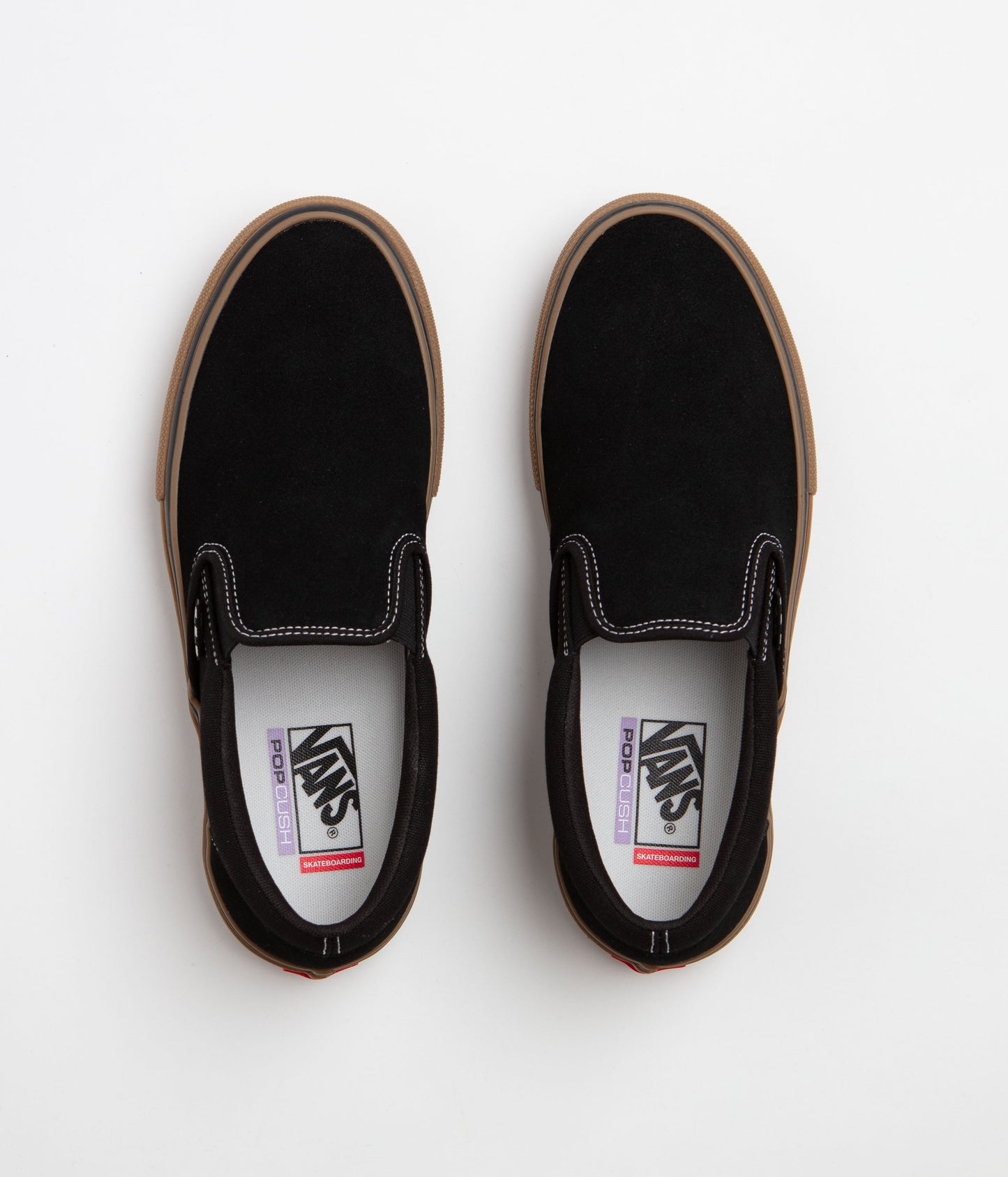 Vans Skate Slip-On Shoes - Black / Gum / White