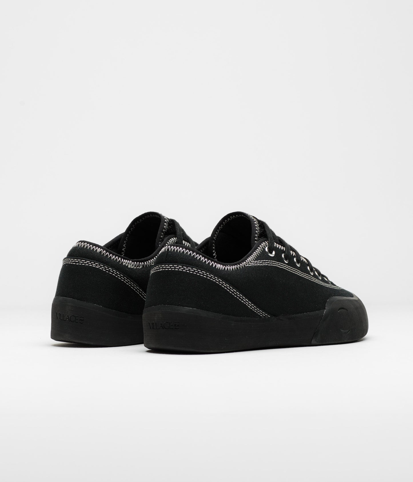 Village PM 1.30 PM Canvas Shoes - Black / Natural Black