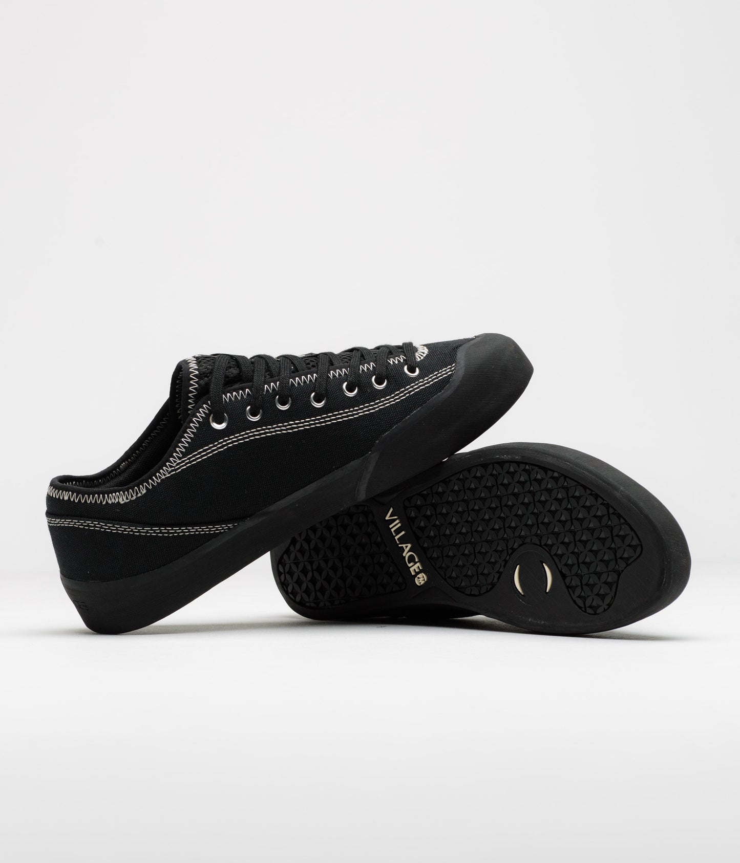 Village PM 1.30 PM Canvas Shoes - Black / Natural Black
