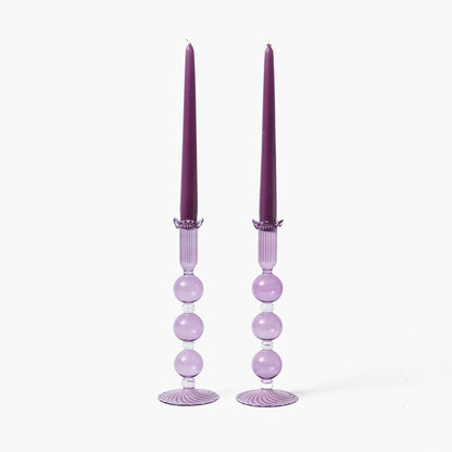 Purple Candles (Set of 8)