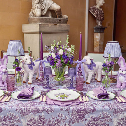 Eden Purple Ribboned Candle Set