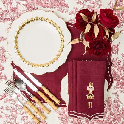 Gold Laurel Dinner & Starter Plates (Set of 8)