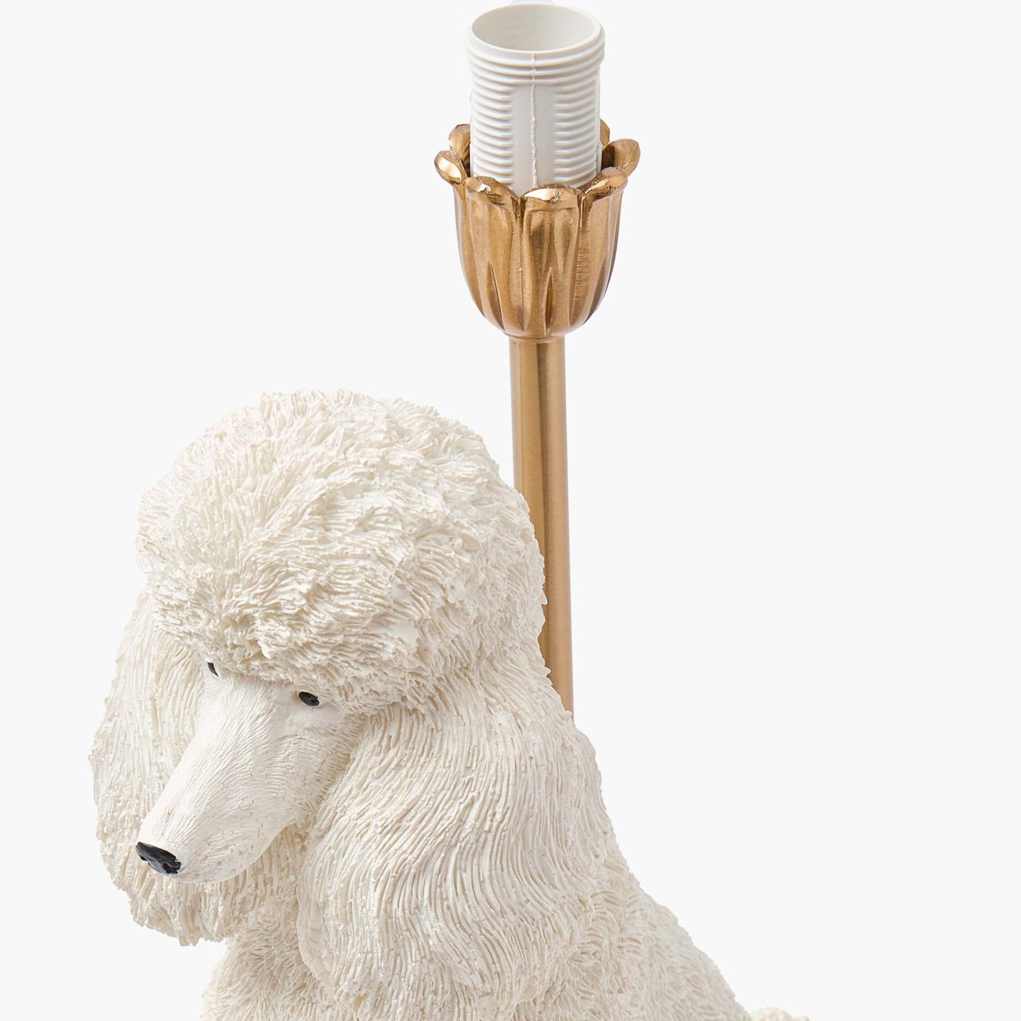 Fifi Poodle Rechargeable Lamp with Pink & Red Lotus Bow Shade (18cm)