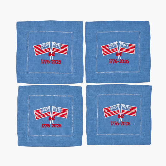 Fourth of July Cocktail Napkins (Set of 4)