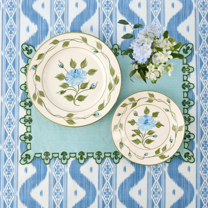 Blue Ikat Tablecloth