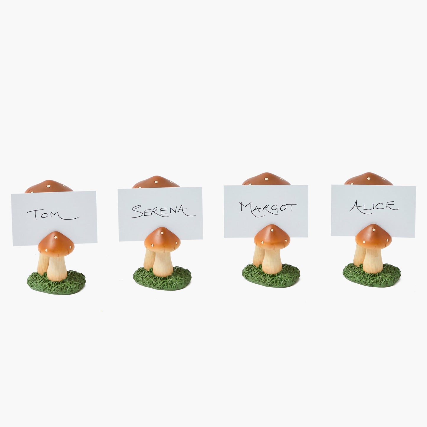 Mushroom Placecard Holders (Set of 4)