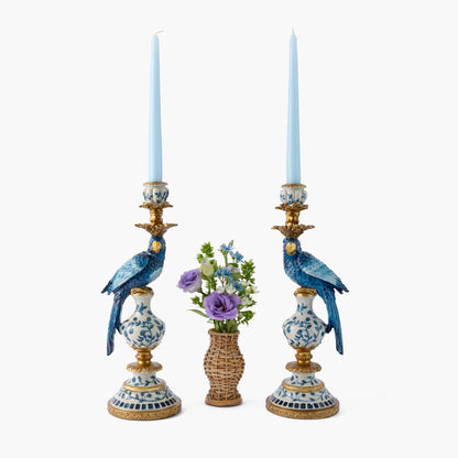 Soft Blue Candles (Set of 8)