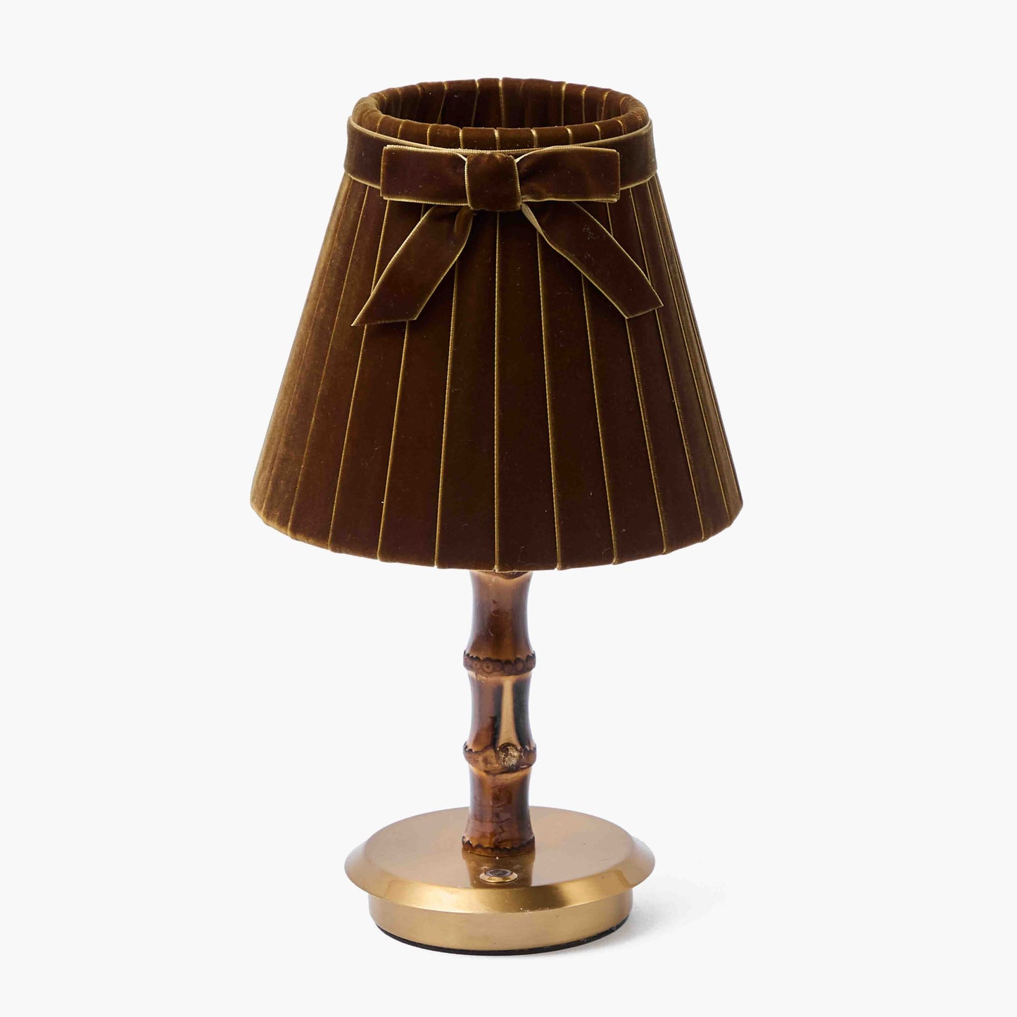 Burnt Bamboo Short Rechargeable Lamp