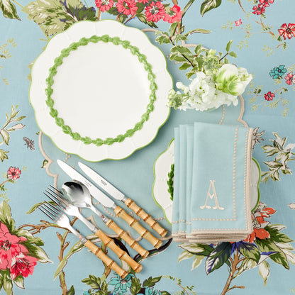 Duck Egg Blue & Sand Mariana Placemats (Set of 4)