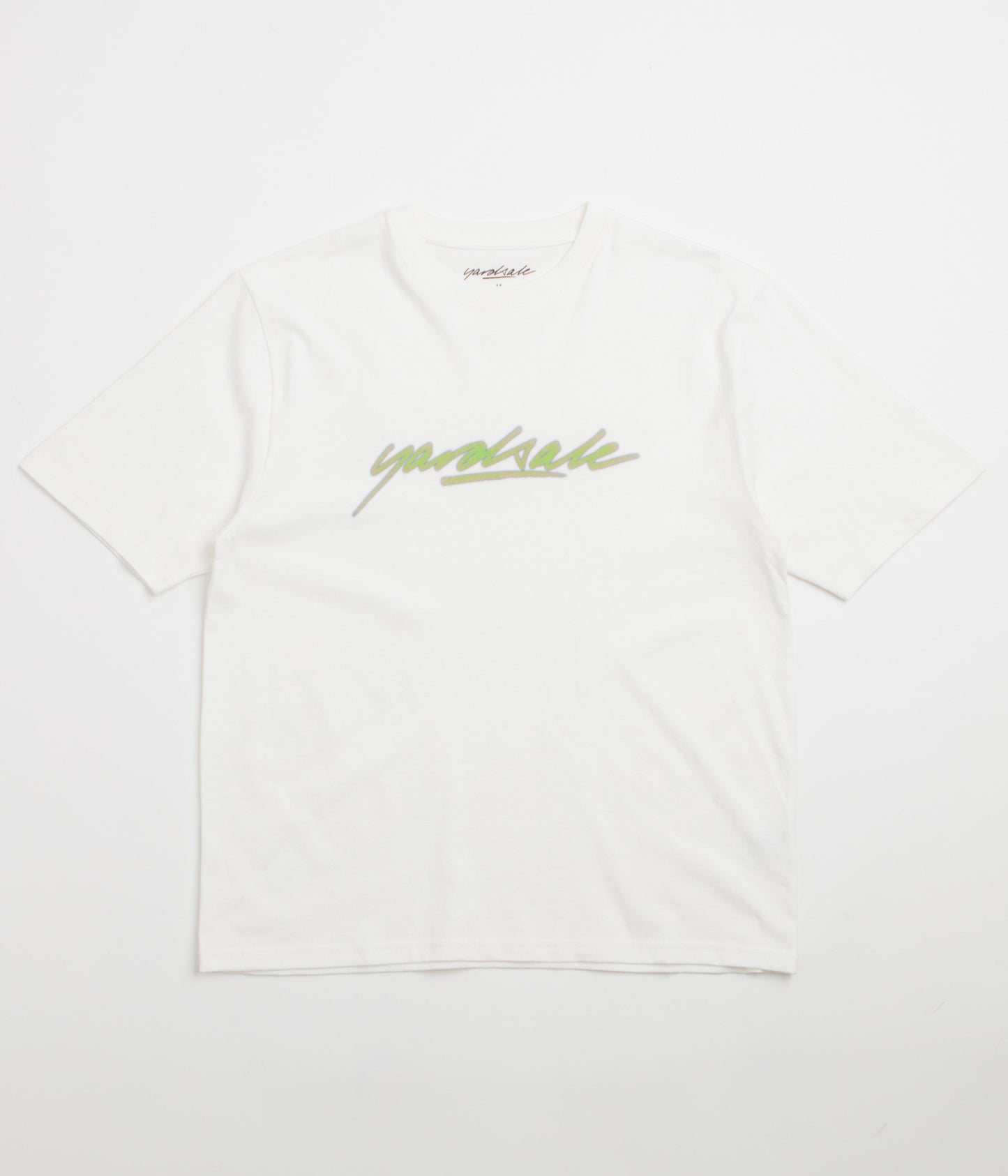 Yardsale Script T-Shirt - White / Green